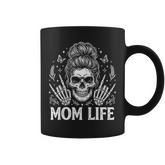 Feral And Unhinged Moms Club Skeleton Coffee Mom Humor Coffee Mug