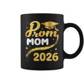 Prom Mom 2026 Senior Graduation Class Of School Gold Cap Coffee Mug