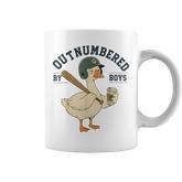Outnumbered By Boys Goose Boy Mom Life Meme Coffee Mug