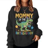 Mommy Of The Birthday Party Outfit Dinosaur Squad Mom Women Sweatshirt