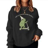 Off To Commit Mom Foolery Mama Frog Mother's Day Mom Life Women Sweatshirt