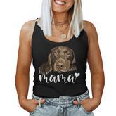 Chocolate Lab Mama Brown Labrador Mom The Dog Mother Women Tank Top