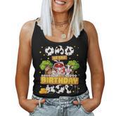 Dad And Mom Of The Birthday Boy Farm Family Matching Party Women Tank Top