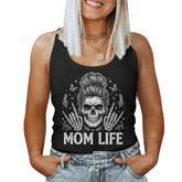 Feral And Unhinged Moms Club Skeleton Coffee Mom Humor Women Tank Top