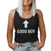 Good Boy Arrow Mom Saying For Boys Dog Lover Humor Women Tank Top