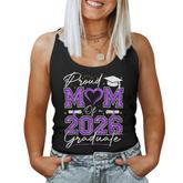 Proud Mom Of A 2026 Graduate Senior 2026 Purple Gold Vibes Women Tank Top