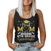 Proud Mom Of 8Th Grade Graduate 2026 Middle Graduation Women Tank Top
