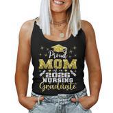 Proud Mom Class Of 2026 Nursing Graduate Nurse Women Tank Top
