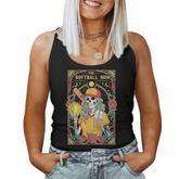 Softball Mom Tarot Card Skeleton Sports Mom Game Day Women Tank Top