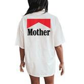 Retro Mom Aesthetic Women's Oversized Comfort T-Shirt Back Print
