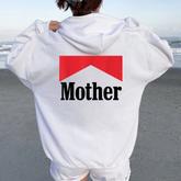 Retro Mom Aesthetic Women Oversized Hoodie Back Print