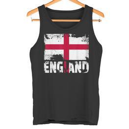 England Flaggeintage Used-Englisch-Grunge Travel Tank Top - Seseable