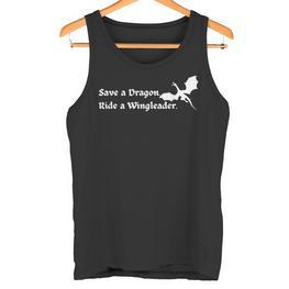 Xaddy Rette Einen Drachenritt Ein Wingleader Fantasy Bookish Nerds Tank Top - Seseable