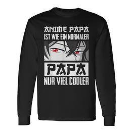 Anime Papa Lustigeratertag Anime Und Manga Animeater Langarmshirts - Seseable