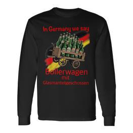 Bollerwagen Bier Männertagatertag Party Grillen Langarmshirts - Seseable