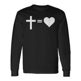 Kreuz Ist Liebe — Die Liebe Jesu Ist Gleich Liebe Langarmshirts - Seseable