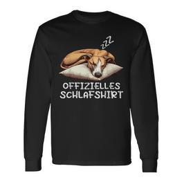 Offizielleschlaf Whippet Hund Windhund Hunde Langarmshirts - Seseable