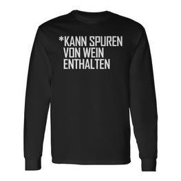 Weinfest Winzerino Kannpurenon Wein Enthalten Ironie Langarmshirts - Seseable