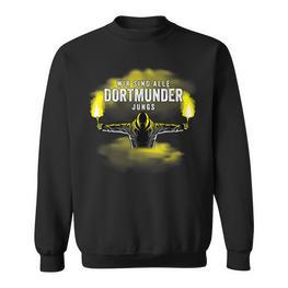 Dortmunder Jungs Fussball Dortmund Pyro Bengalo Sweatshirt - Seseable