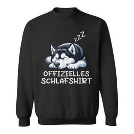 Offizielleschlaf Husky Huskysiberian Hund Hunde Sweatshirt - Seseable