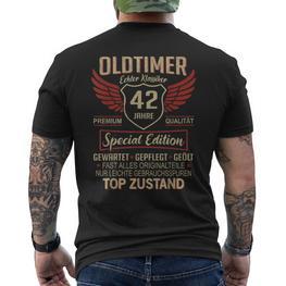 42 Geburtstag 42 Jahre Einzigartiger Oldtimer 42Er T-Shirt mit Rückendruck - Seseable