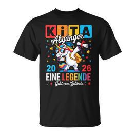 Kita Abgänger 2026 Einhorn Kindergarten Abschied Abschluss T-Shirt - Seseable
