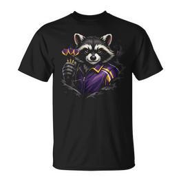 Lustiges Dart Waschbär Outfit Darts Werfen Dartboard Trikot T-Shirt - Seseable