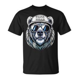 Papa Bär Atertag -Atertagsgeschenk Opa Papa Bear T-Shirt - Seseable