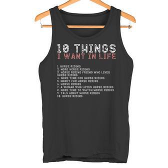 10 Cosas Que Quiero En Miida Camisas De Equitación Para Hombres Camiseta sin mangas - Regaloses