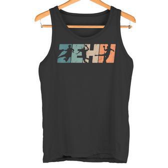 10 Geburtstag Retro Handball Fanpieler 10 Jahre Junge Tank Top - Seseable