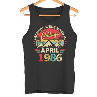 1986年4月 レトロサンセットクラシック 40歳40歳の誕生日 タンクトップ - Kawaiitshirt