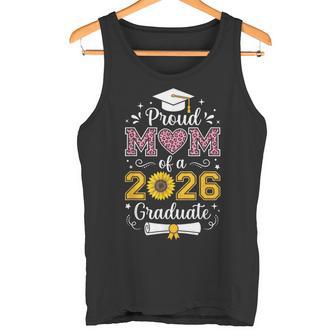 2026年卒業生シニアヒマワリヒョウの心臓の誇り高き母 タンクトップ - Kawaiitshirt
