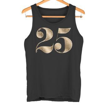 25 25 誕生日 お気に入り 数字 フルール・ド・リス タンクトップ - Kawaiitshirt