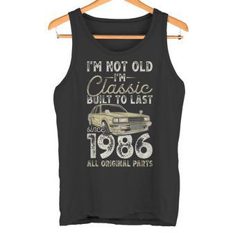 40 Geburtstageit 1986 Oldtimer 40 Jahre Alt Tank Top - Seseable