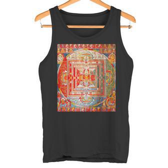 43神曼荼羅 仏教 スピリチュアル タンカ 芸術 仏教 タンクトップ - Kawaiitshirt