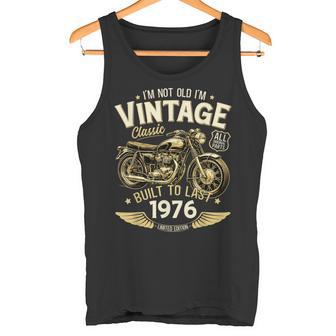 50 Cumpleaños Hombre Moto Biker Motero Intage 1976 Camiseta sin mangas - Regaloses