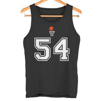 54 番 バスケットボールスタイル ヴィンテージホワイト タンクトップ - Kawaiitshirt