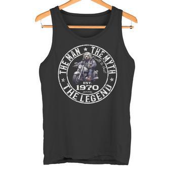 55 歳の誕生日男性オートバイ バイクに乗る人 1970 タンクトップ - Kawaiitshirt