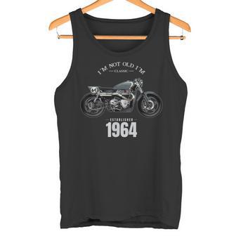 60 歳の誕生日男性オートバイ バイクに乗る人 1964 タンクトップ - Kawaiitshirt