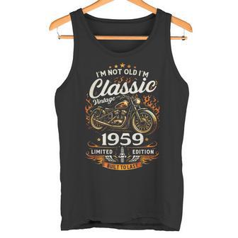 67 Cumpleaños Hombre Moto Biker Motero Intage 1959 Camiseta sin mangas - Regaloses