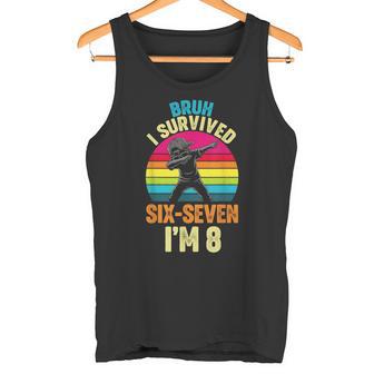 67 Meme Zum 8 Geburtstag Dabbingixeven Bruh Lustige Jungen Kinder Tank Top - Seseable