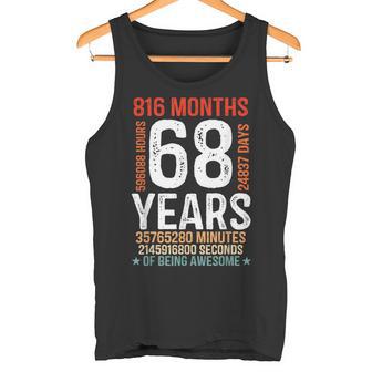 68歳の誕生日プレゼント 68歳 816ヶ月 レトロ ヴィンテージ タンクトップ - Kawaiitshirt