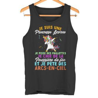 Adultes Licorne Jeuis Une Princesse Licorne Débardeur e - Cadeauxyz
