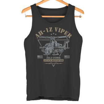 Ah-1Z ヴァイパー Ah-1Ziper Zulu Cobra 攻撃ヘリコプター タンクトップ - Kawaiitshirt