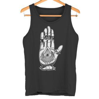 Alleeing Eye タトゥー イルミナティ 陰謀 グランジ 美的 タンクトップ - Kawaiitshirt