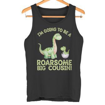 Annonce De Bébé Dinosaure Grand Cousin Rugissant Débardeur e - Cadeauxyz