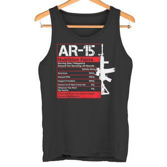 Ar-15 Información Nutricional Rifle De Pistola Divertido Gun Guy Regalo Ar15 Camiseta sin mangas - Regaloses