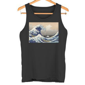 Arte De La Gran Ola De Kanagawa Manga Larga Camiseta sin mangas - Regaloses