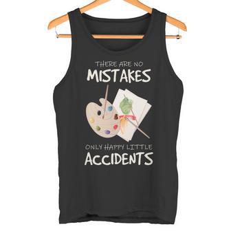 Artist Mistakes Happy Accidents アートパレット 絵画 引用 長袖tシャツ タンクトップ - Kawaiitshirt