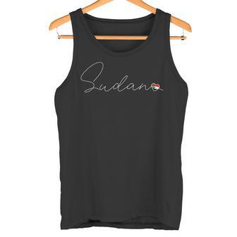 As-Sudanimple Amor Banderaudanesa Corazón Enudán Camiseta sin mangas - Regaloses